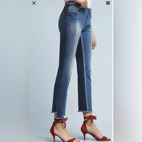 Pilcro and the Letterpress Denim - Anthropologie Pilcro & The Letterpress Parallel Raw Edge jeans